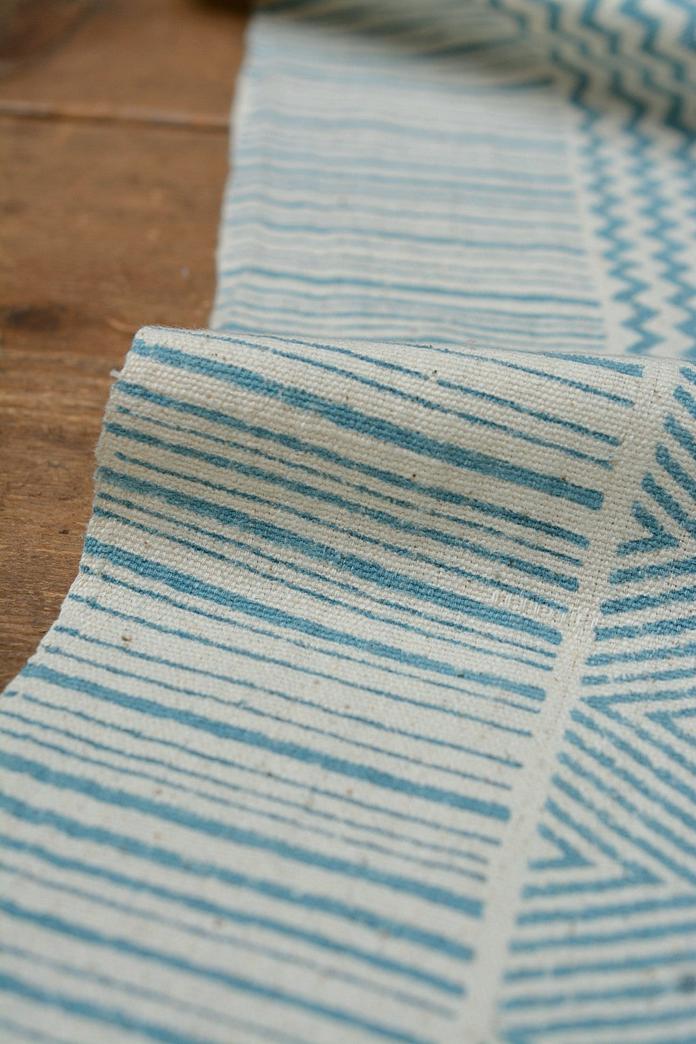 Block-Printed Khadi Bedsheet - Tiles