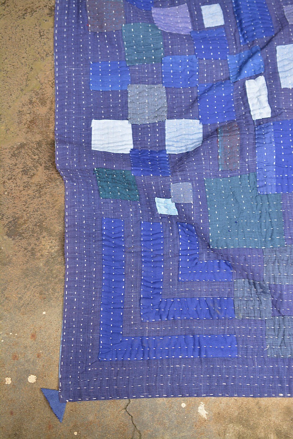 Karnataka Kowdhi – Bleu - 63" x 89" - metaphorracha