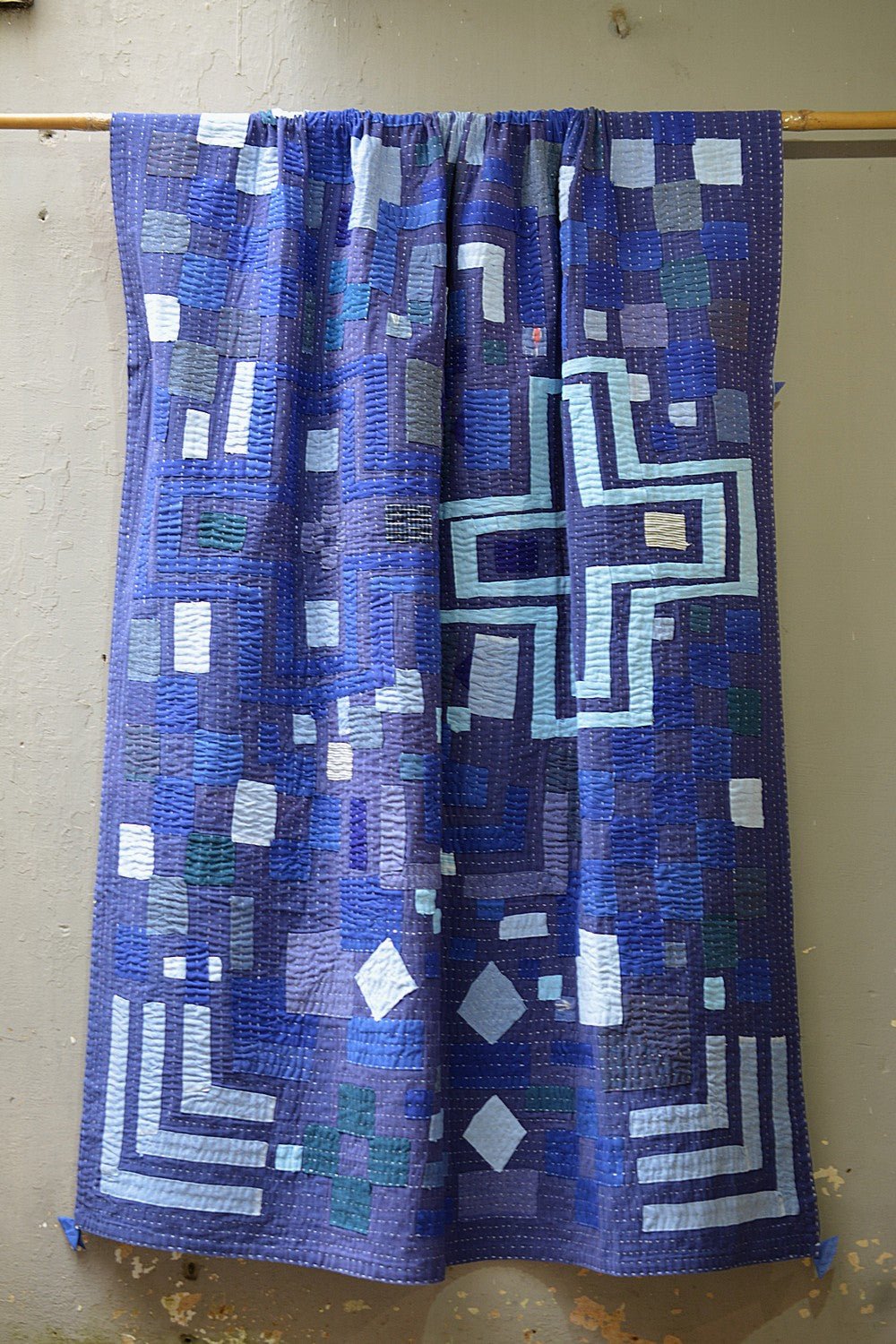 Karnataka Kowdhi – Bleu - 63" x 89" - metaphorracha