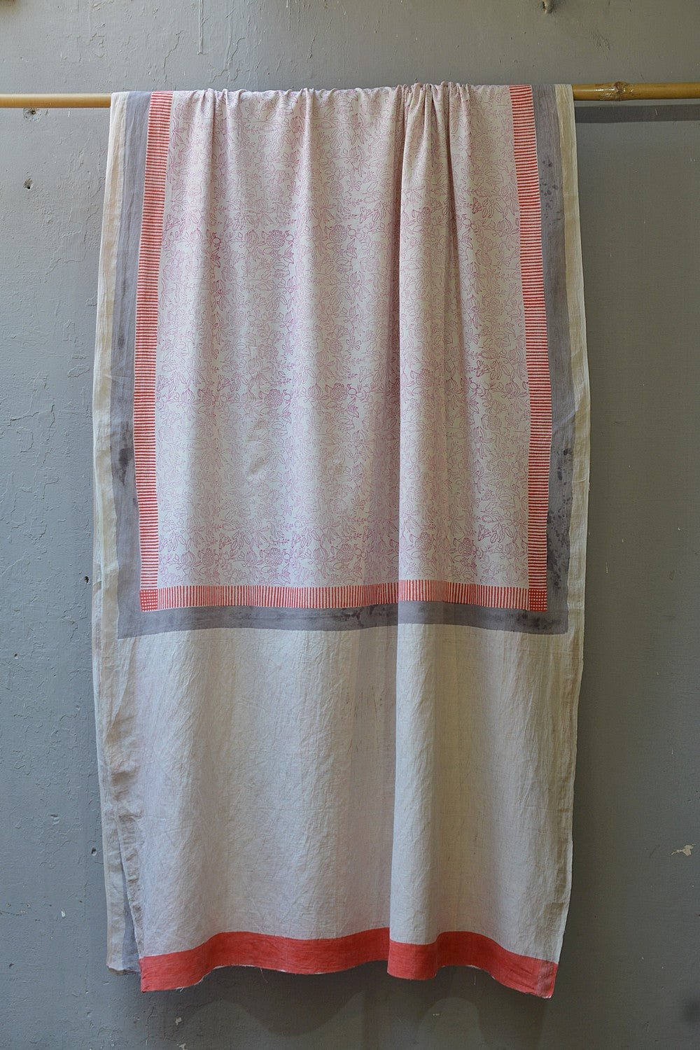 Khadi Saree - Printed Botanical - metaphorracha