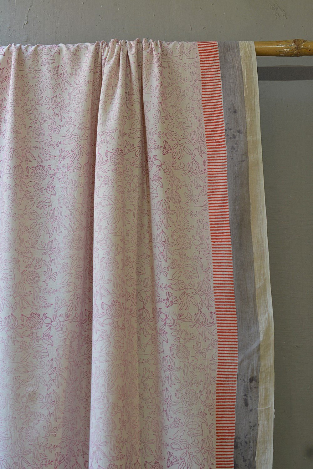 Khadi Saree - Printed Botanical - metaphorracha