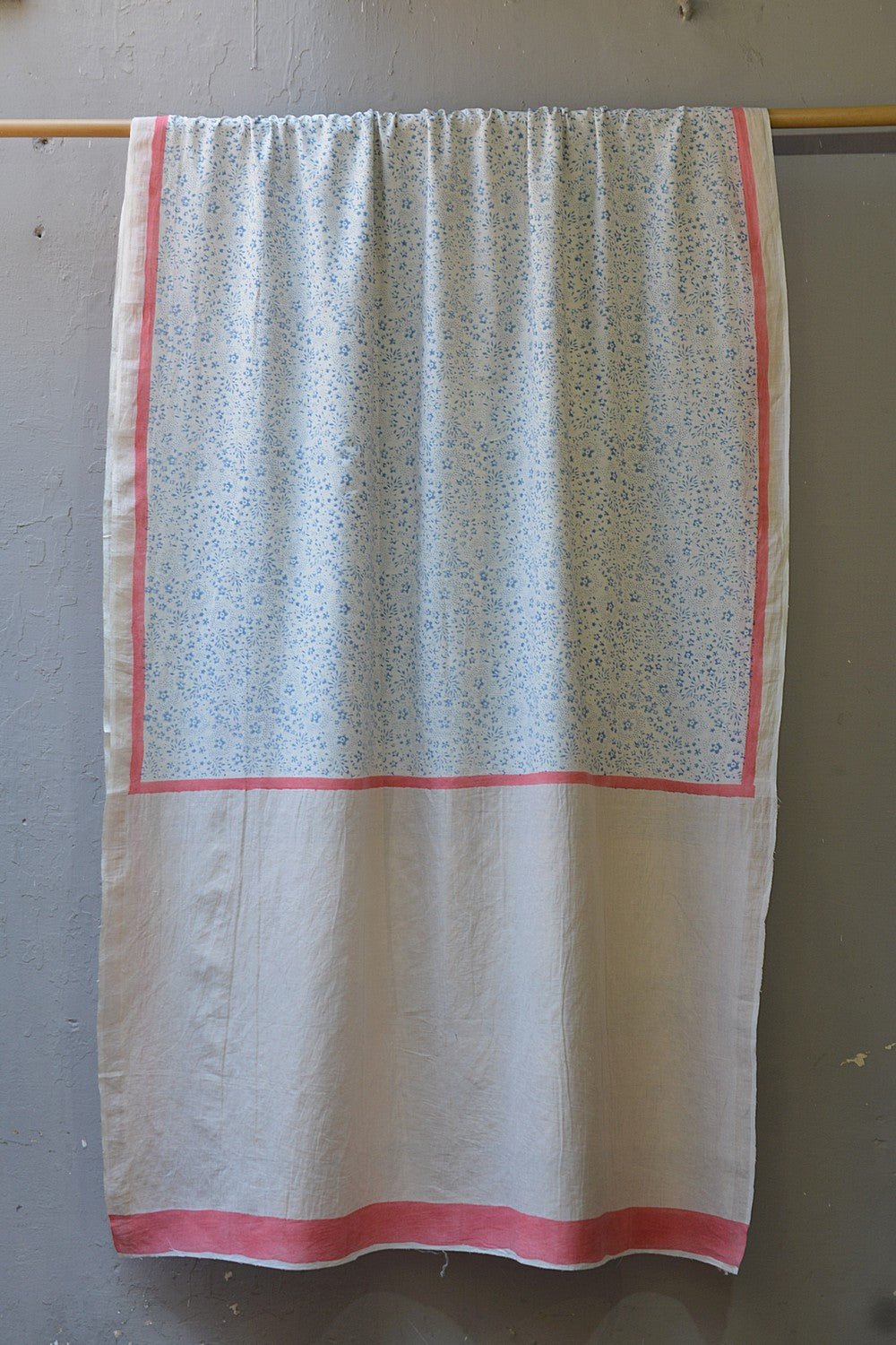 Khadi Saree - Printed Forget - me - nots - metaphorracha