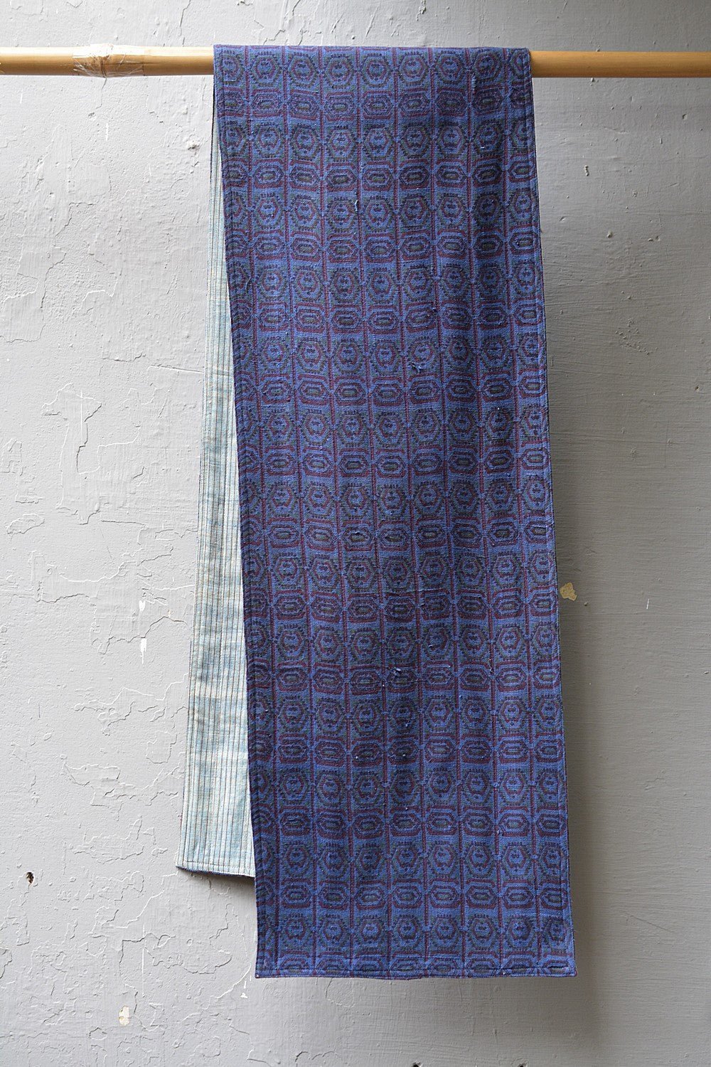 Khadi Table Runner - Printed & Quilted - metaphorracha