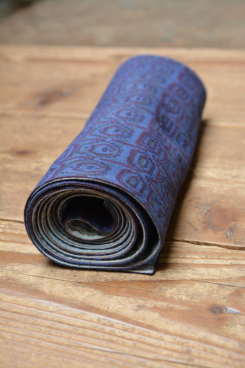 Khadi Table Runner - Printed & Quilted - metaphorracha