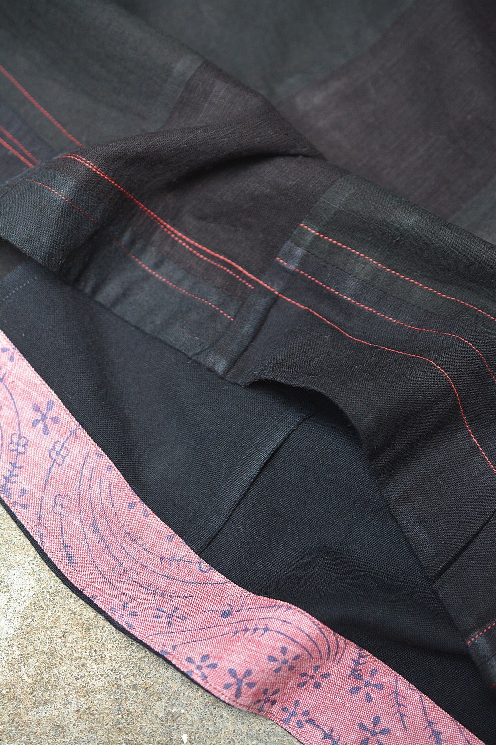 Size S | Black Khadi Dress - metaphorracha