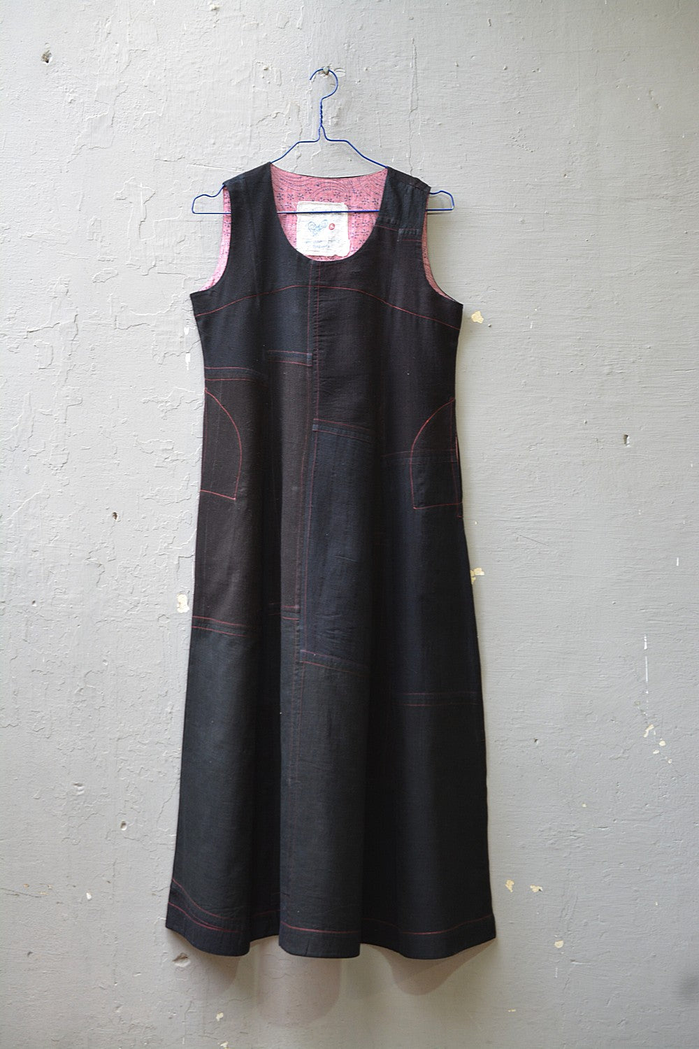 Size S | Black Khadi Dress - metaphorracha