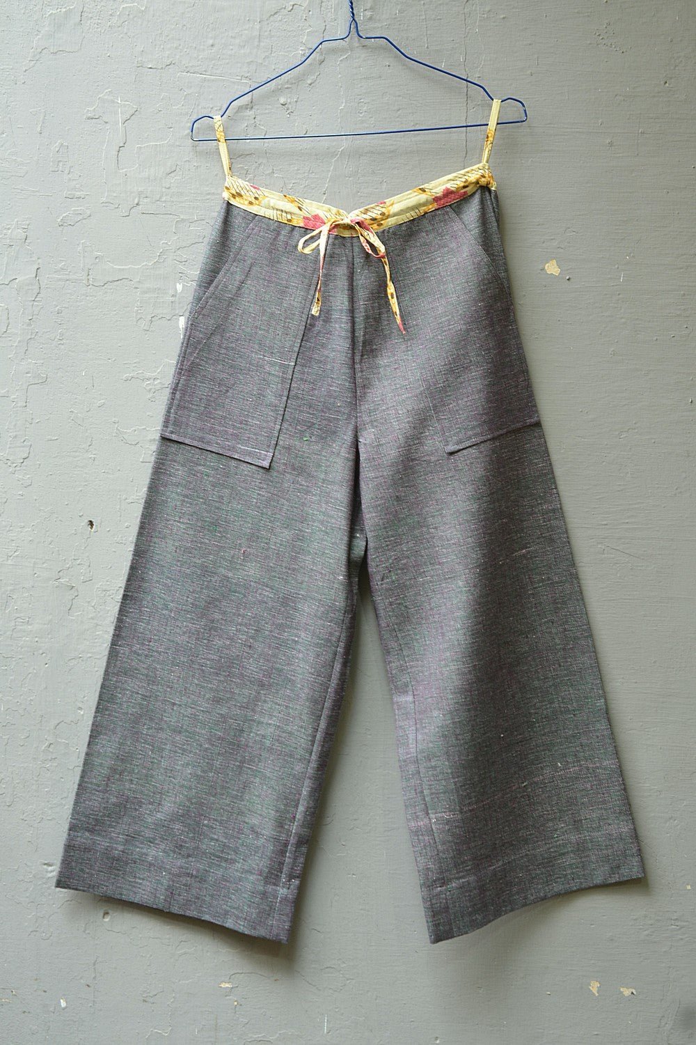 Size S | Gothic Green Khadi Pants - metaphorracha