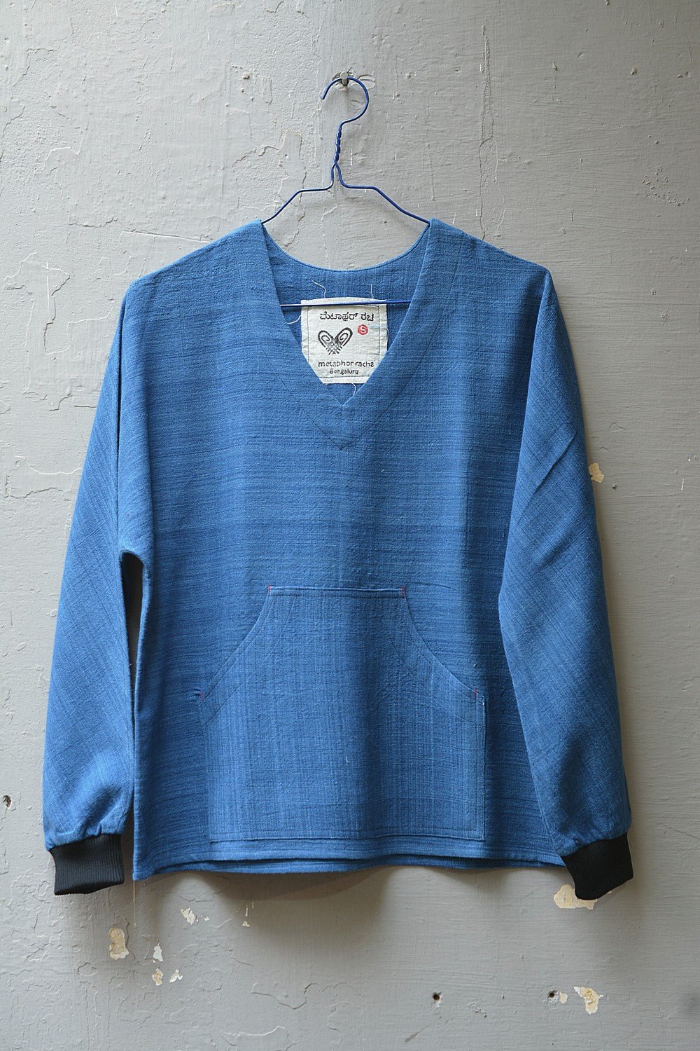 Size S | Indigo Khadi Top - metaphorracha