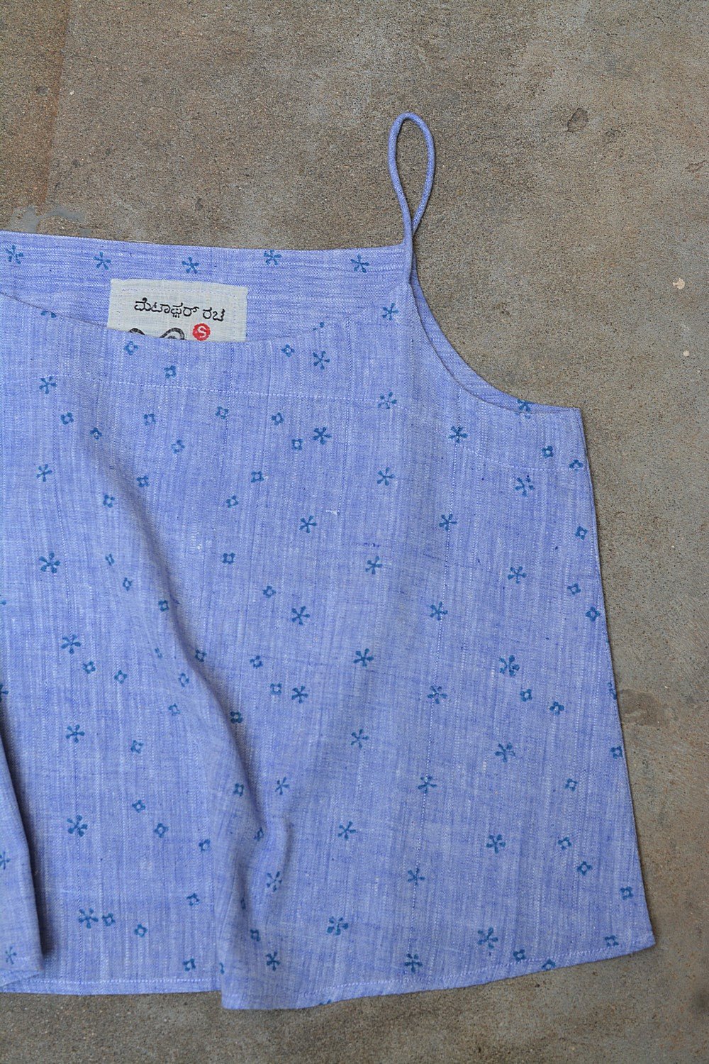 Size S | Printed Khadi Slip - metaphorracha