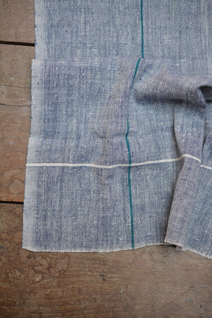 Cotton Handkerchief | Blue Chambray | Fabric of freedom - metaphorracha
