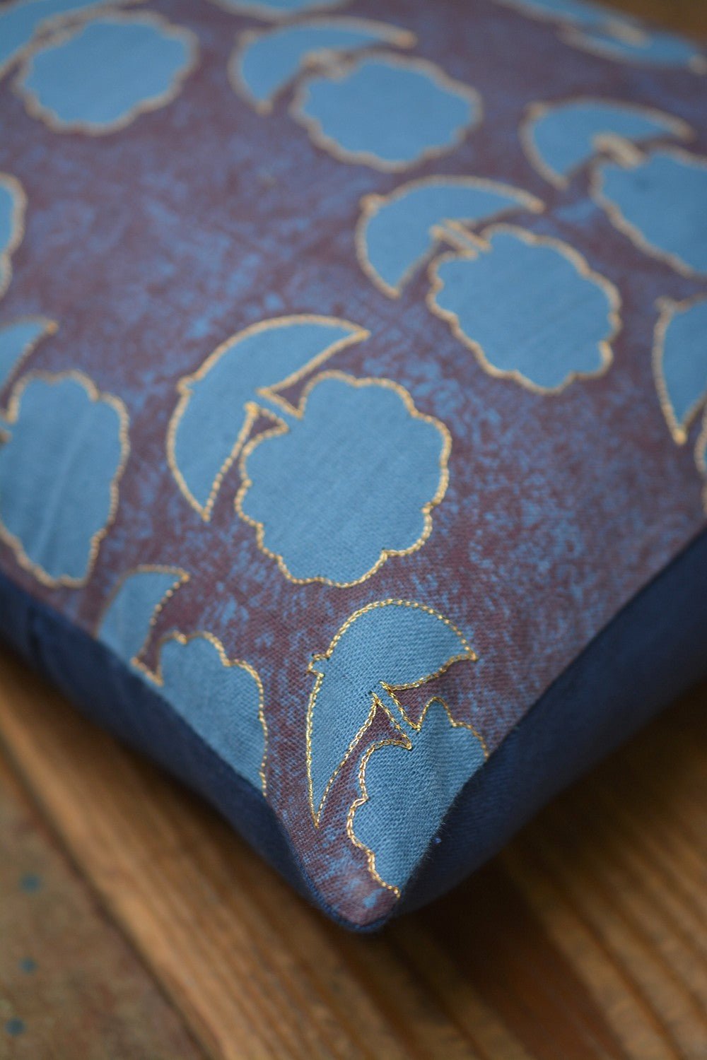 Embroidered Cushion Cover | Fabric of freedom - metaphorracha