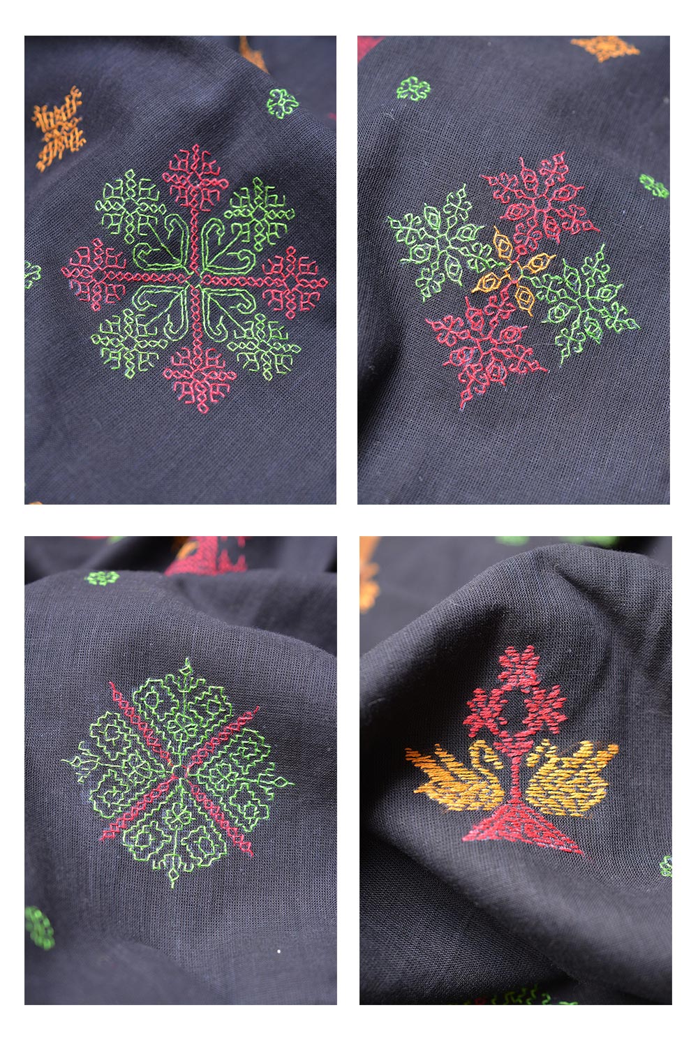Kasuti Embroidered Karnataka Handloom Saree - Brodats. - metaphorracha