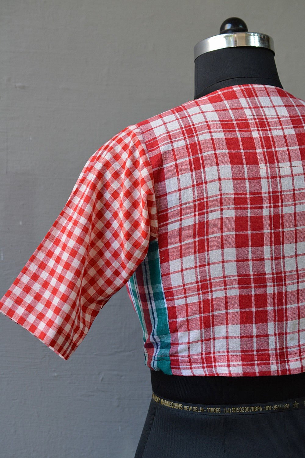 Red Checks Kubsa | Fabric of freedom - metaphorracha