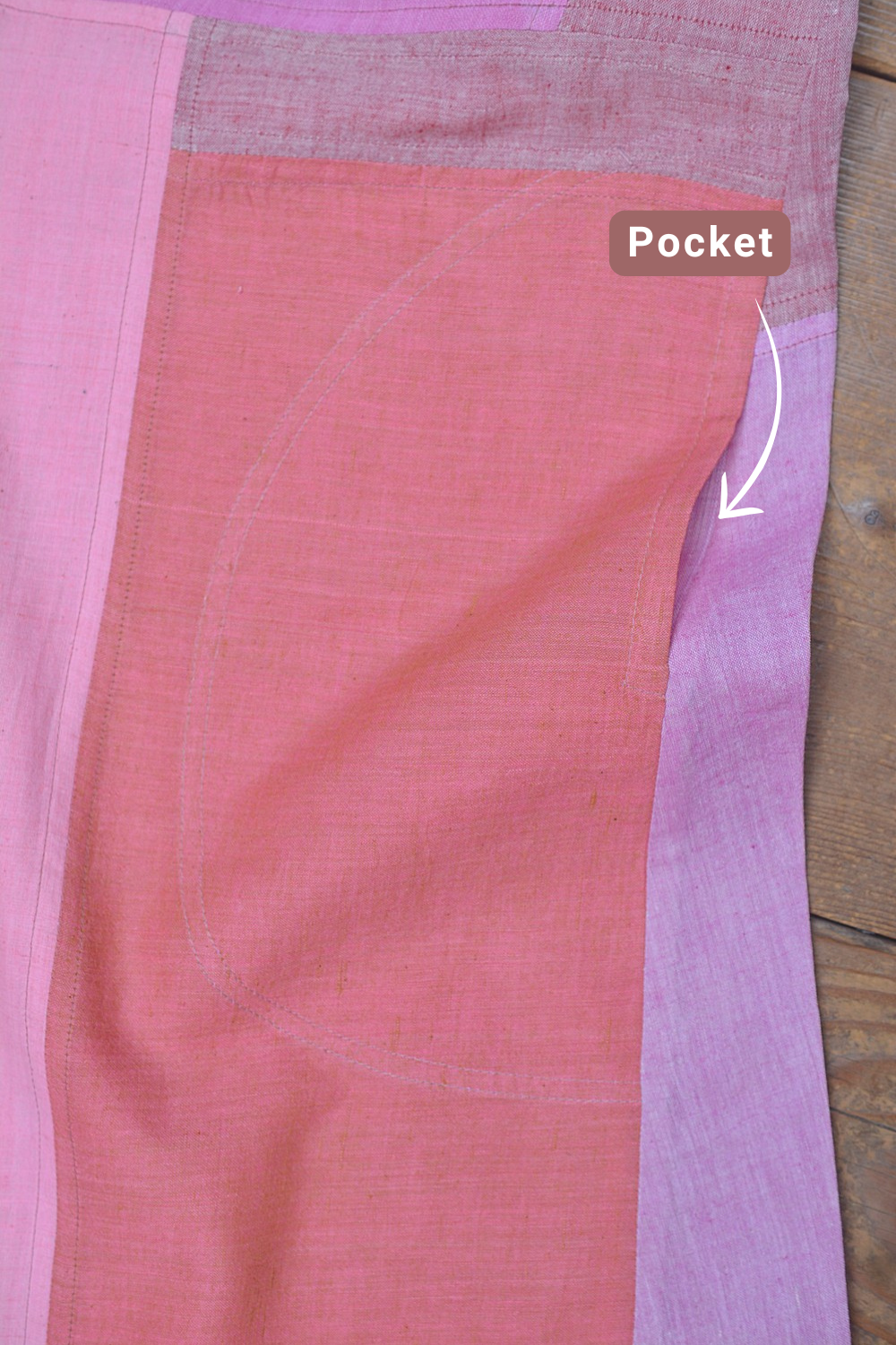 Upcycled Khadi Tunic - Sanje