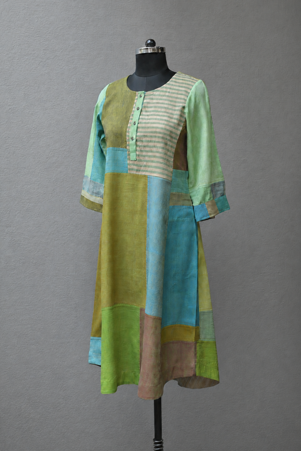 Upcycled Khadi Kurta - Hasiru