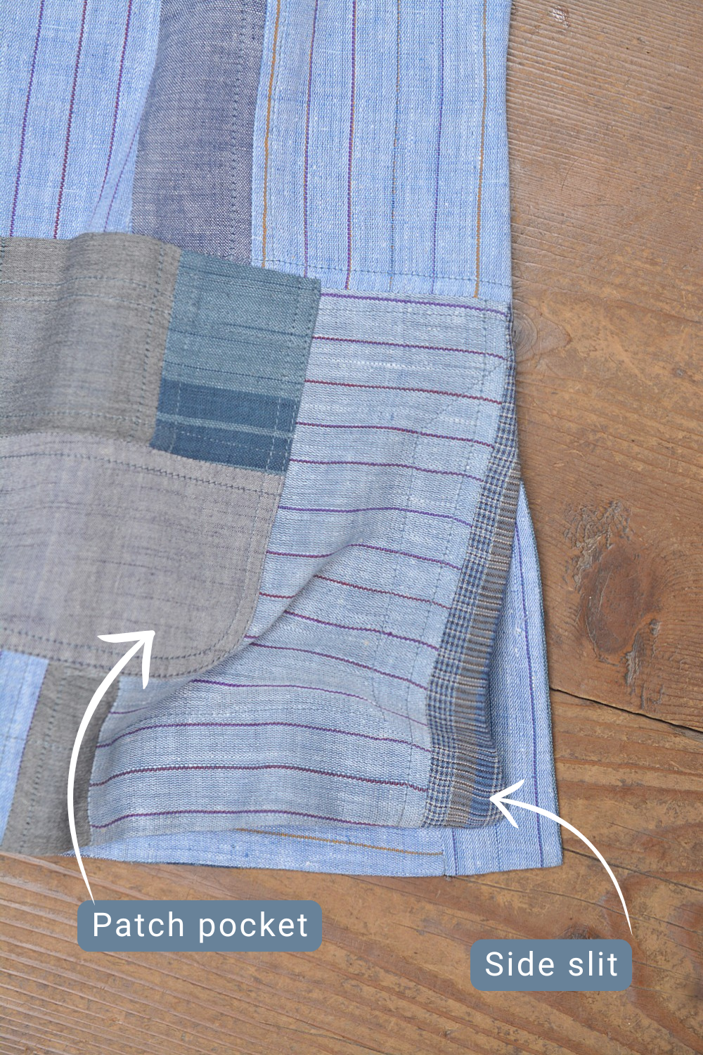 Upcycled Khadi Jacket - Mugilu