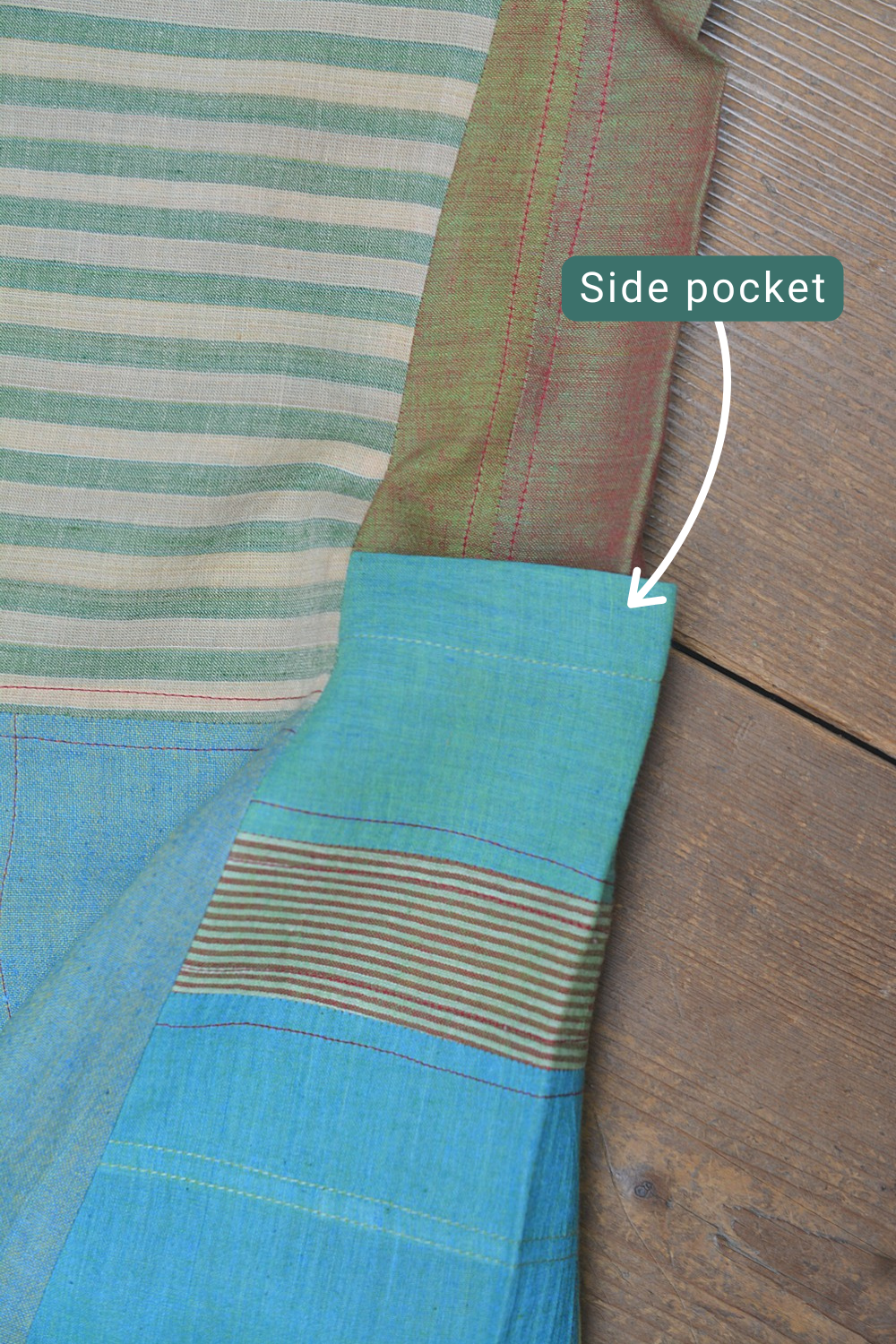 Upcycled Khadi Kurta - Hasiru