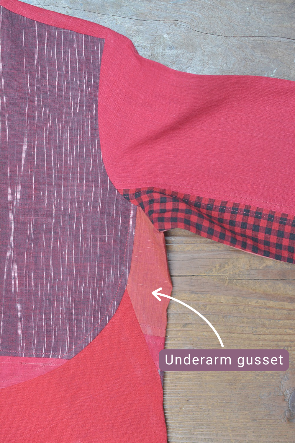 Upcycled Khadi Dress - Kempu
