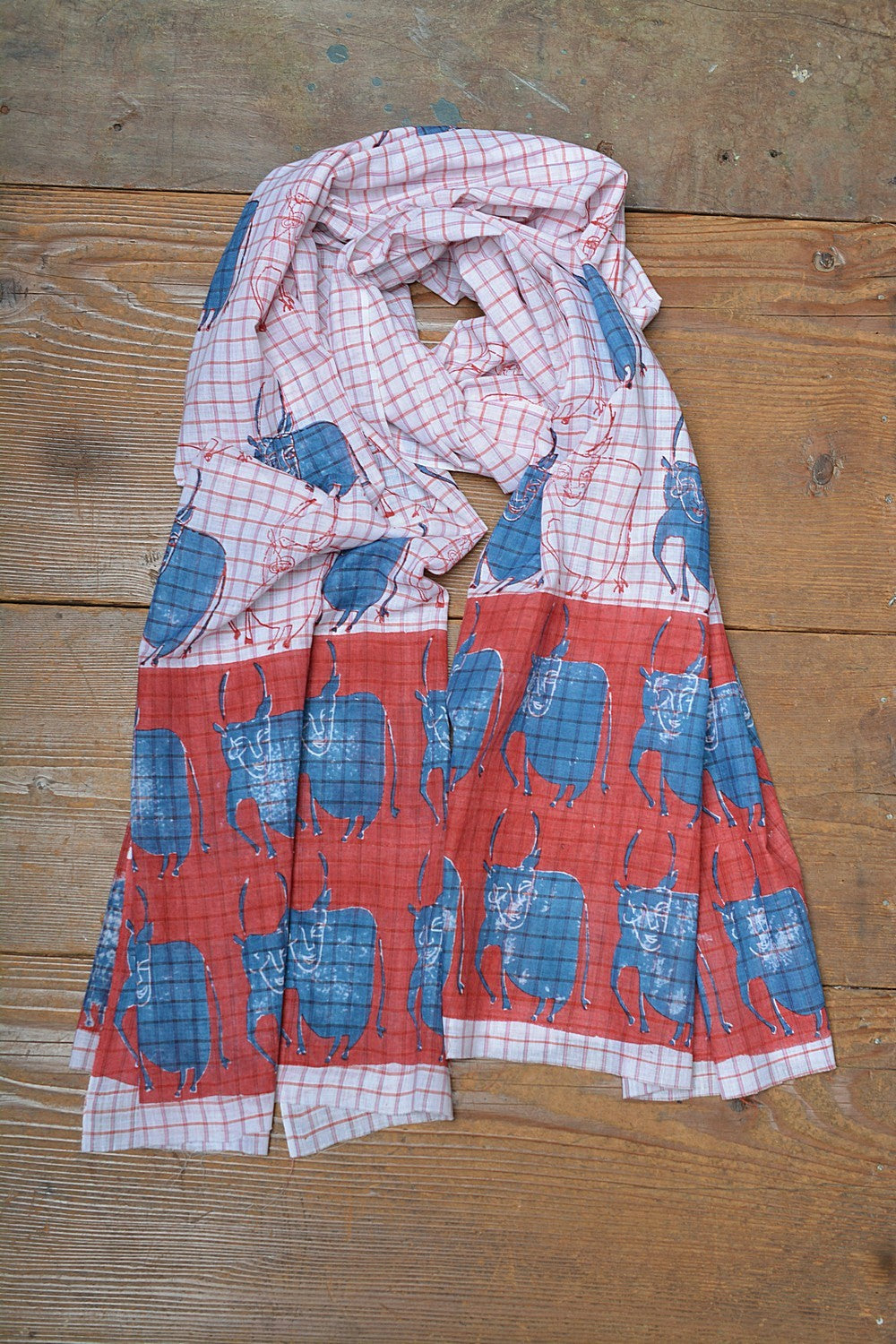Block Printed Stole | Glyph