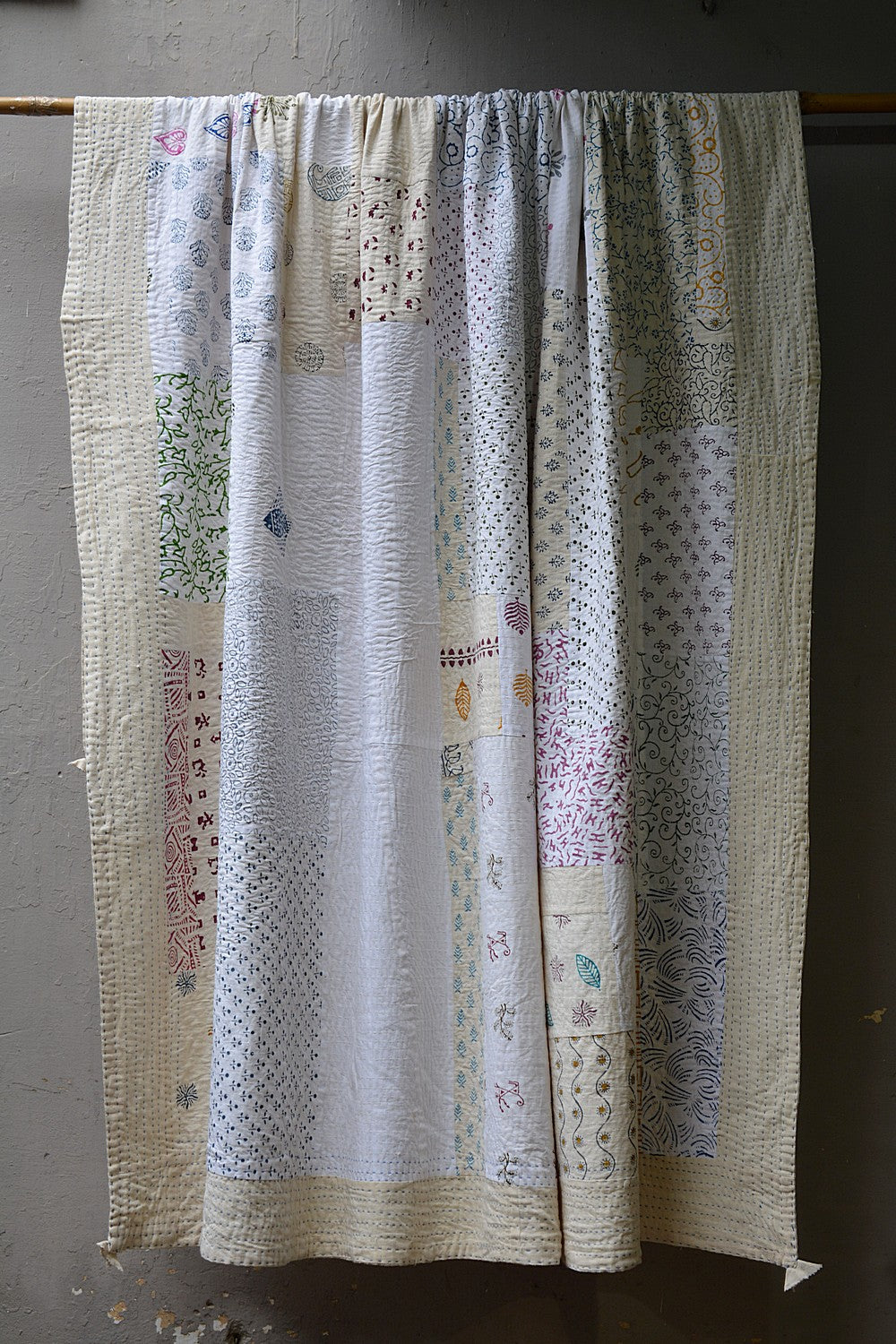 Abbey - Block Printed Quilt (88"x 104")