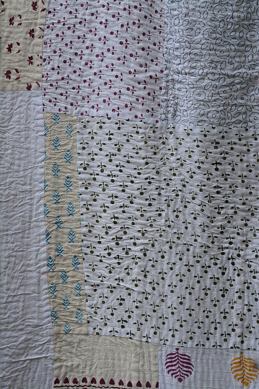 Abbey - Block Printed Quilt (88"x 104")