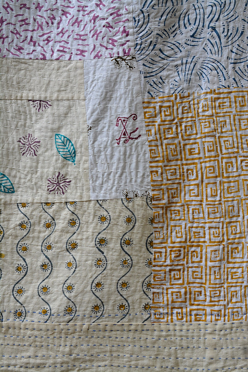 Abbey - Block Printed Quilt (88"x 104")