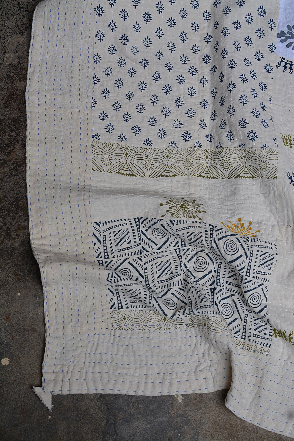 Abbey - Block Printed Quilt (88"x 104")