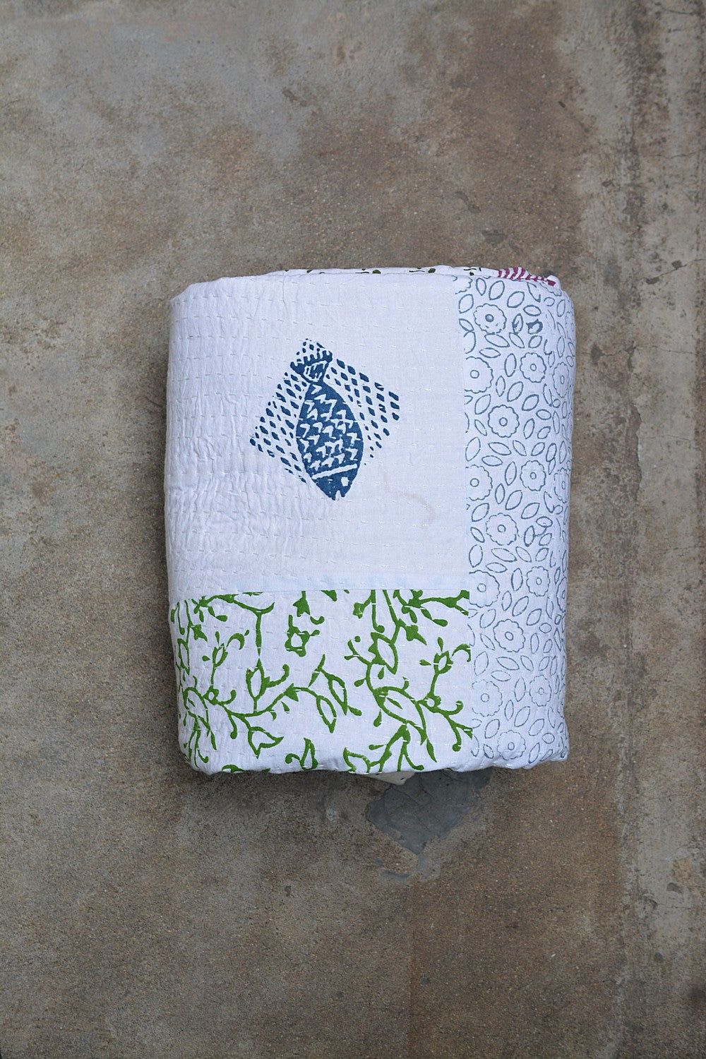 Abbey - Block Printed Quilt (88"x 104")