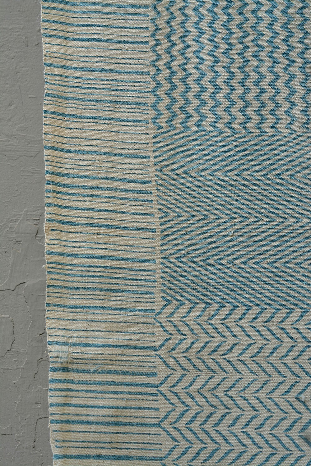 Block-Printed Khadi Bedsheet - Tiles