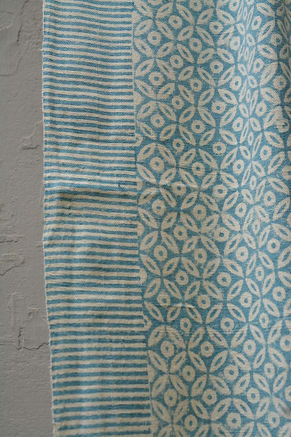Block-Printed Khadi Bedsheet - Orb