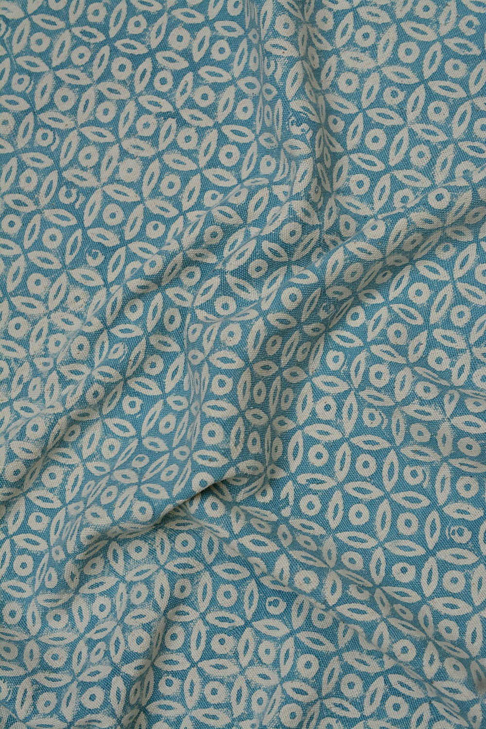 Block-Printed Khadi Bedsheet - Orb