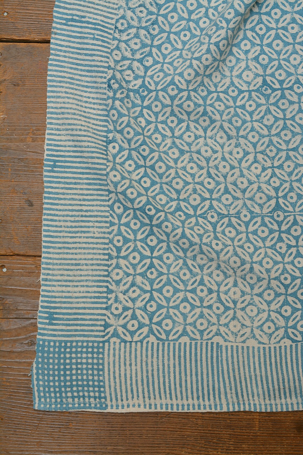 Block-Printed Khadi Bedsheet - Orb