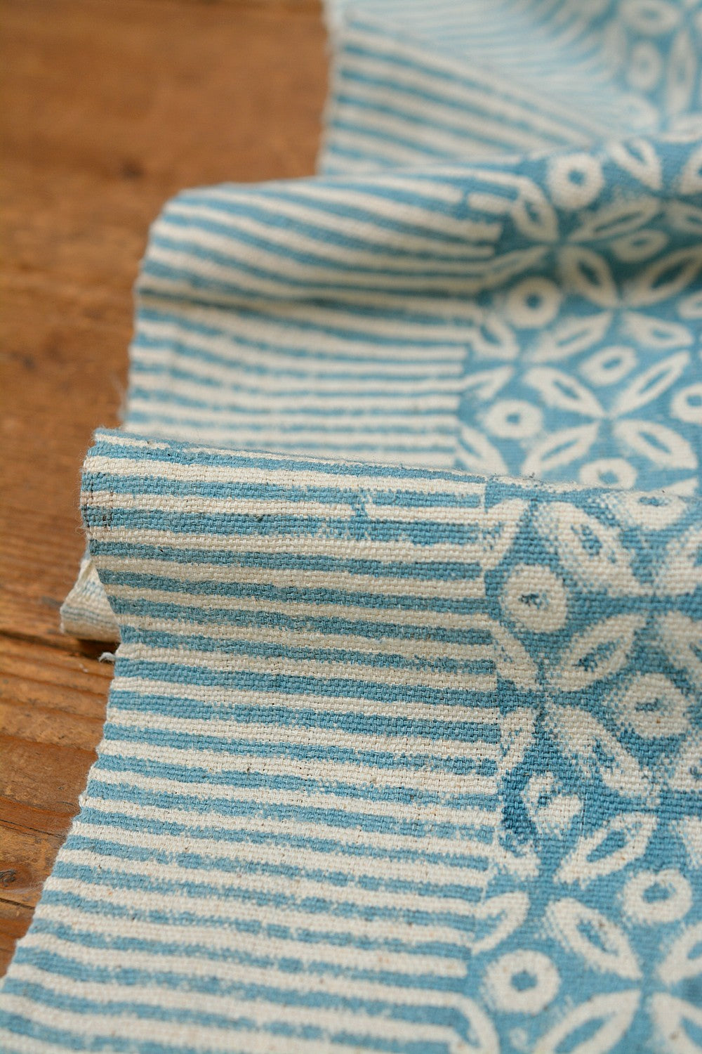 Block-Printed Khadi Bedsheet - Orb