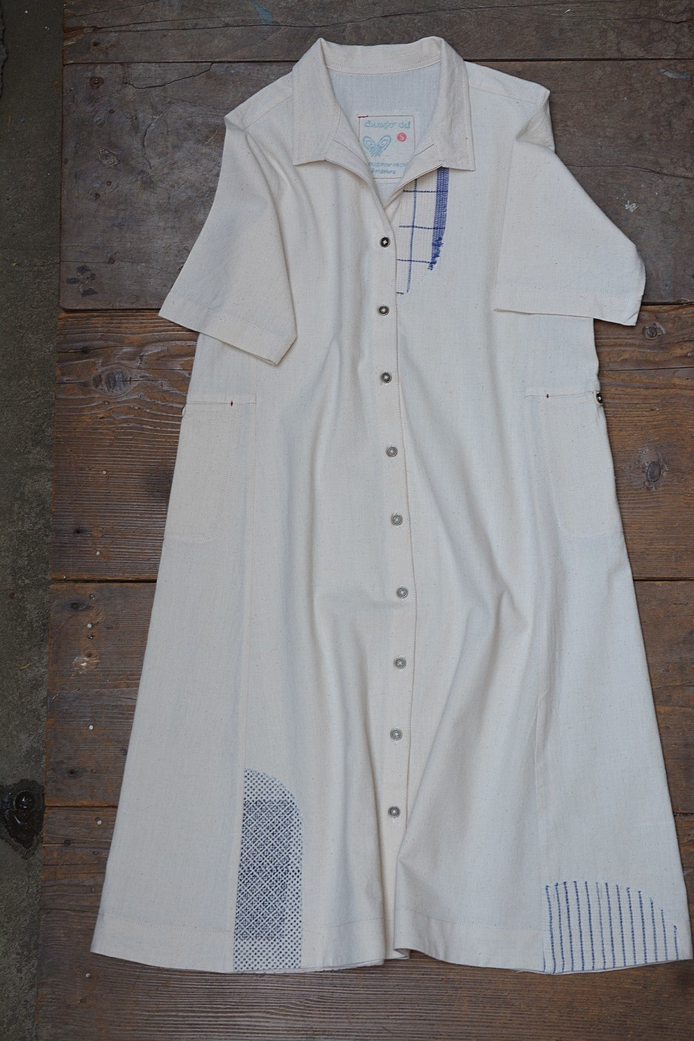 Khadi Dress - Patchwork