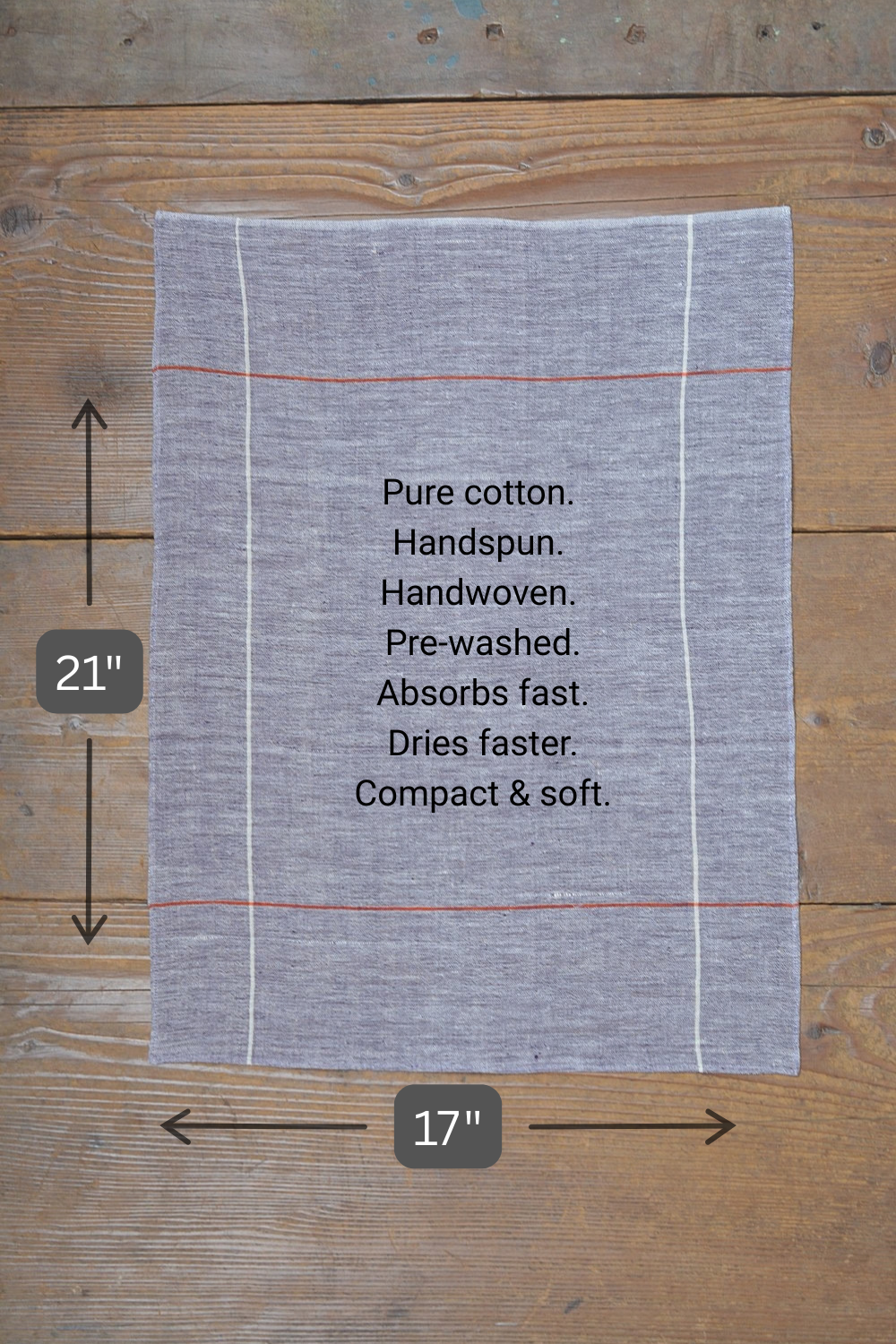 Khadi Handkerchief - Latitude (Set of 6)