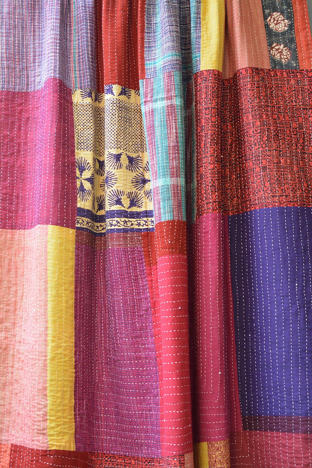 Hand-quilted Khadi Bedspread | Fold | 62" x 90"