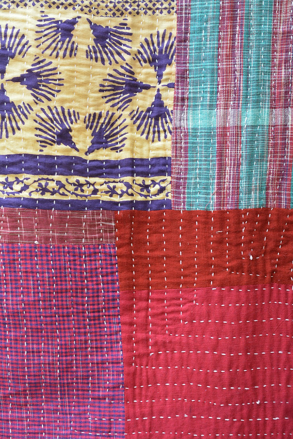 Hand-quilted Khadi Bedspread | Fold | 62" x 90"