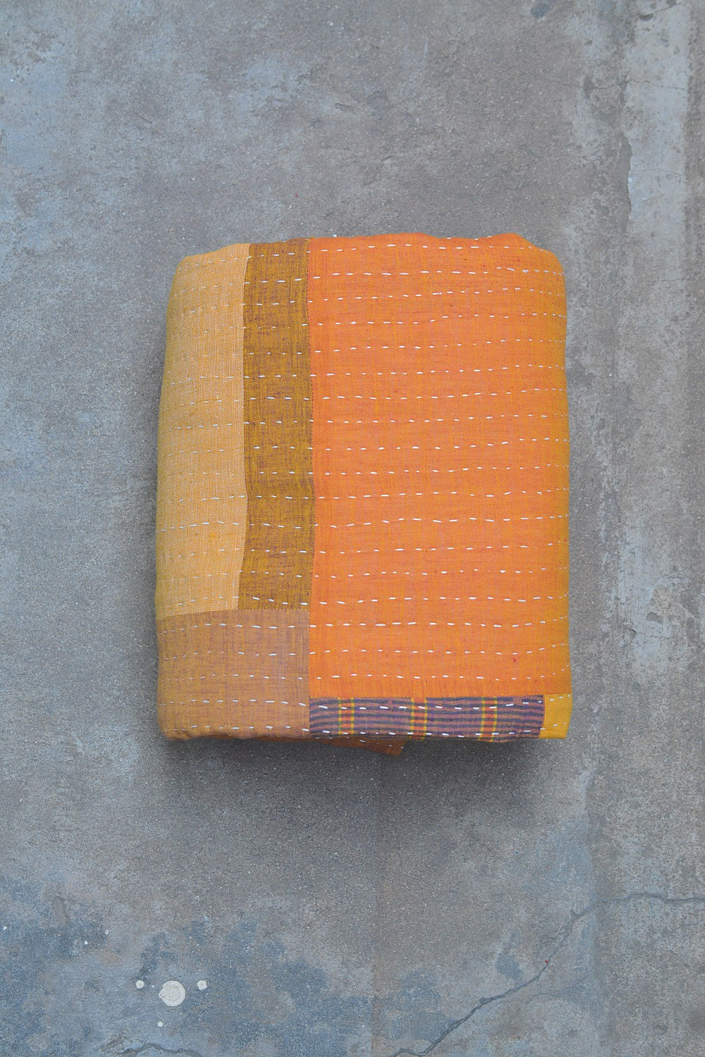 Hand-Quilted Khadi Bedspread | Purpose | 90” x 108”