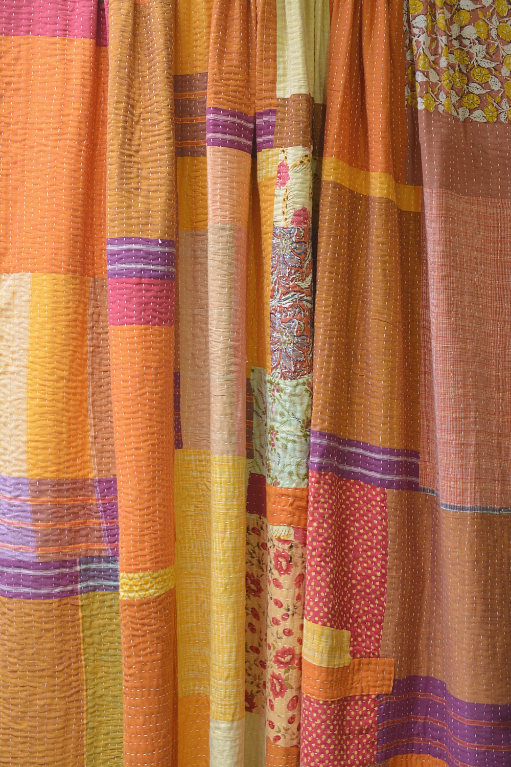 Hand-Quilted Khadi Bedspread | Ground | 96” x 110”