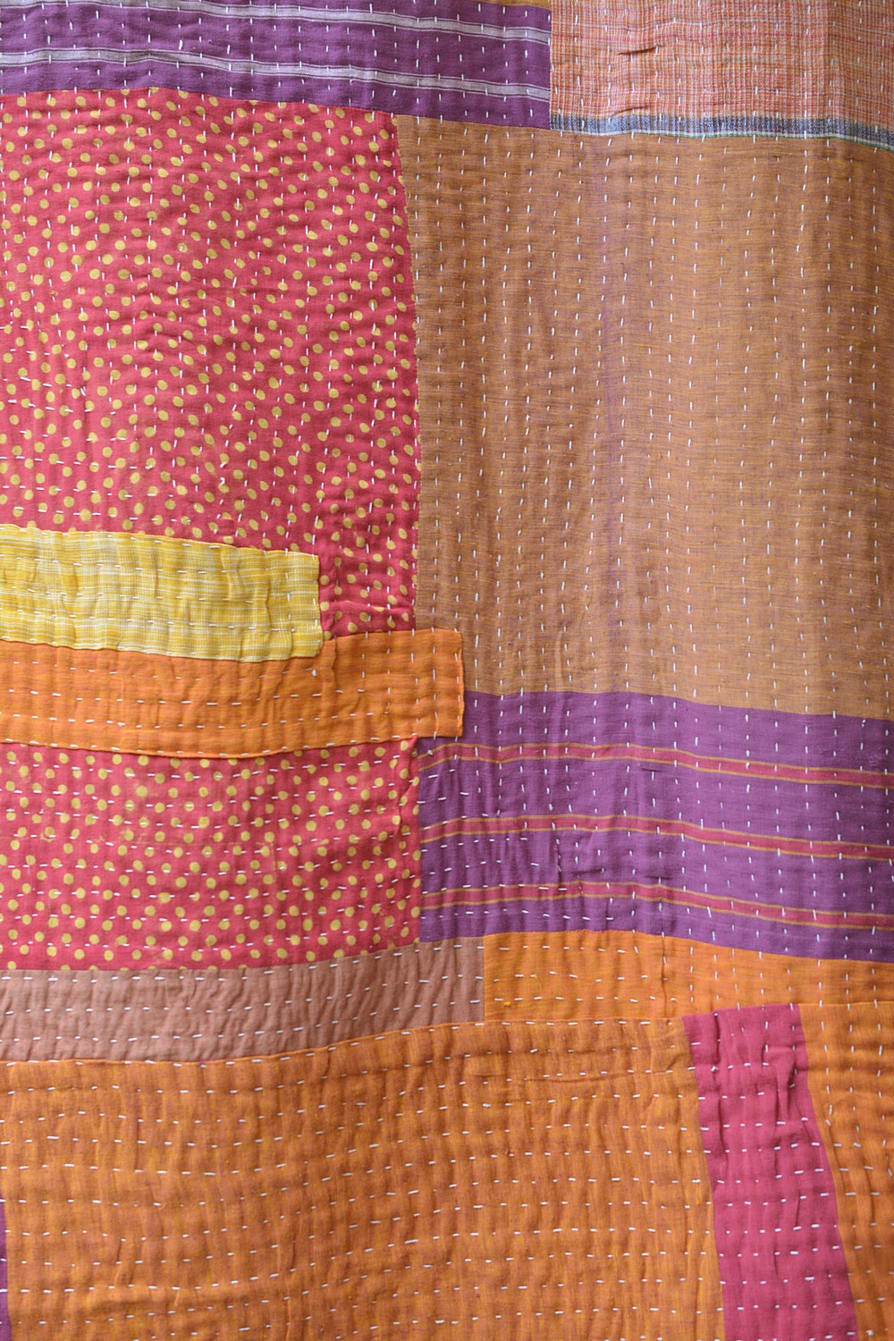 Hand-Quilted Khadi Bedspread | Ground | 96” x 110”