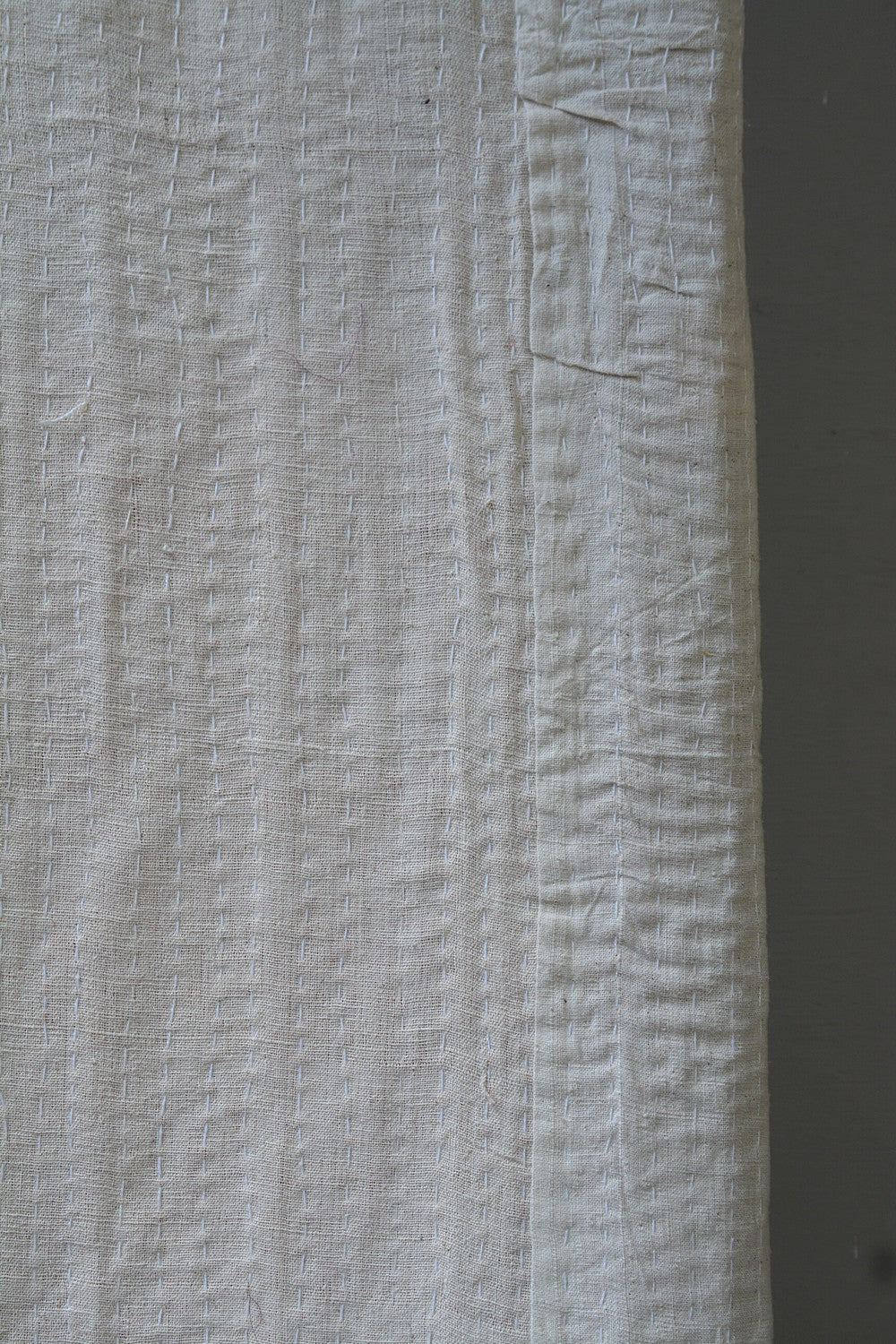 Hand-Quilted Khadi Bedspread | Ground | 96” x 110”