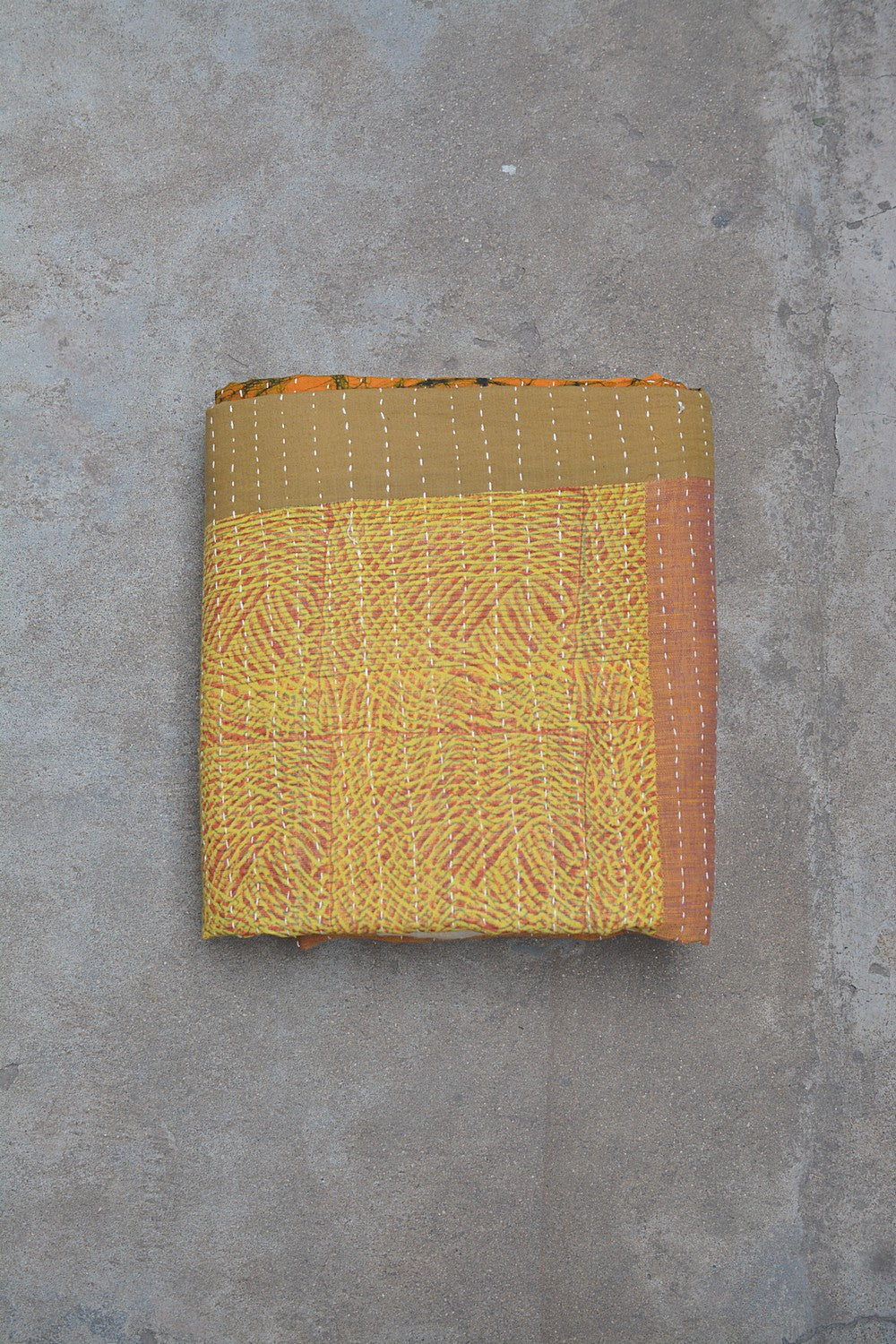 Hand-Quilted Khadi Bedspread | Purpose | 63” x 89”