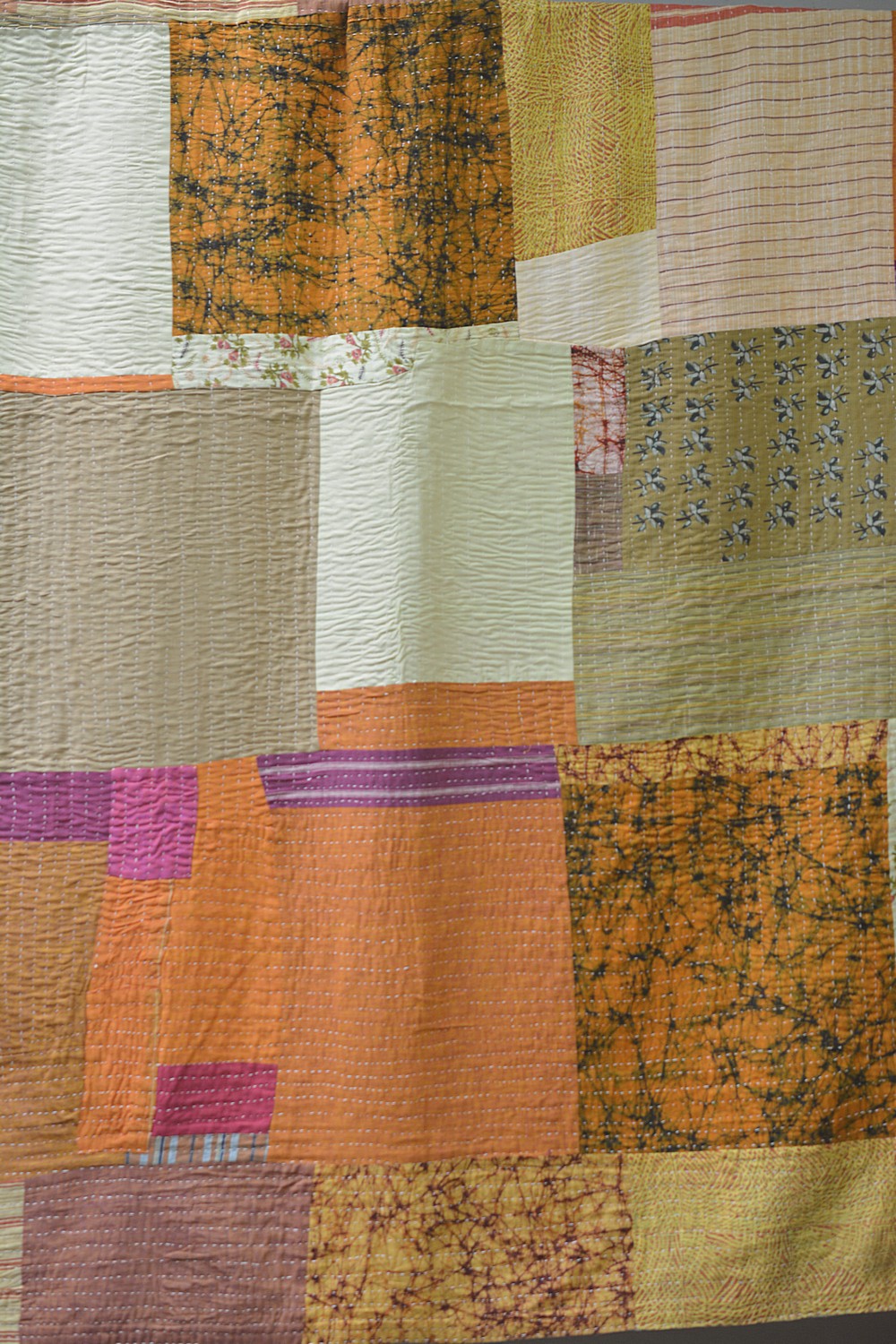 Hand-Quilted Khadi Bedspread | Layer | 63” x 88”