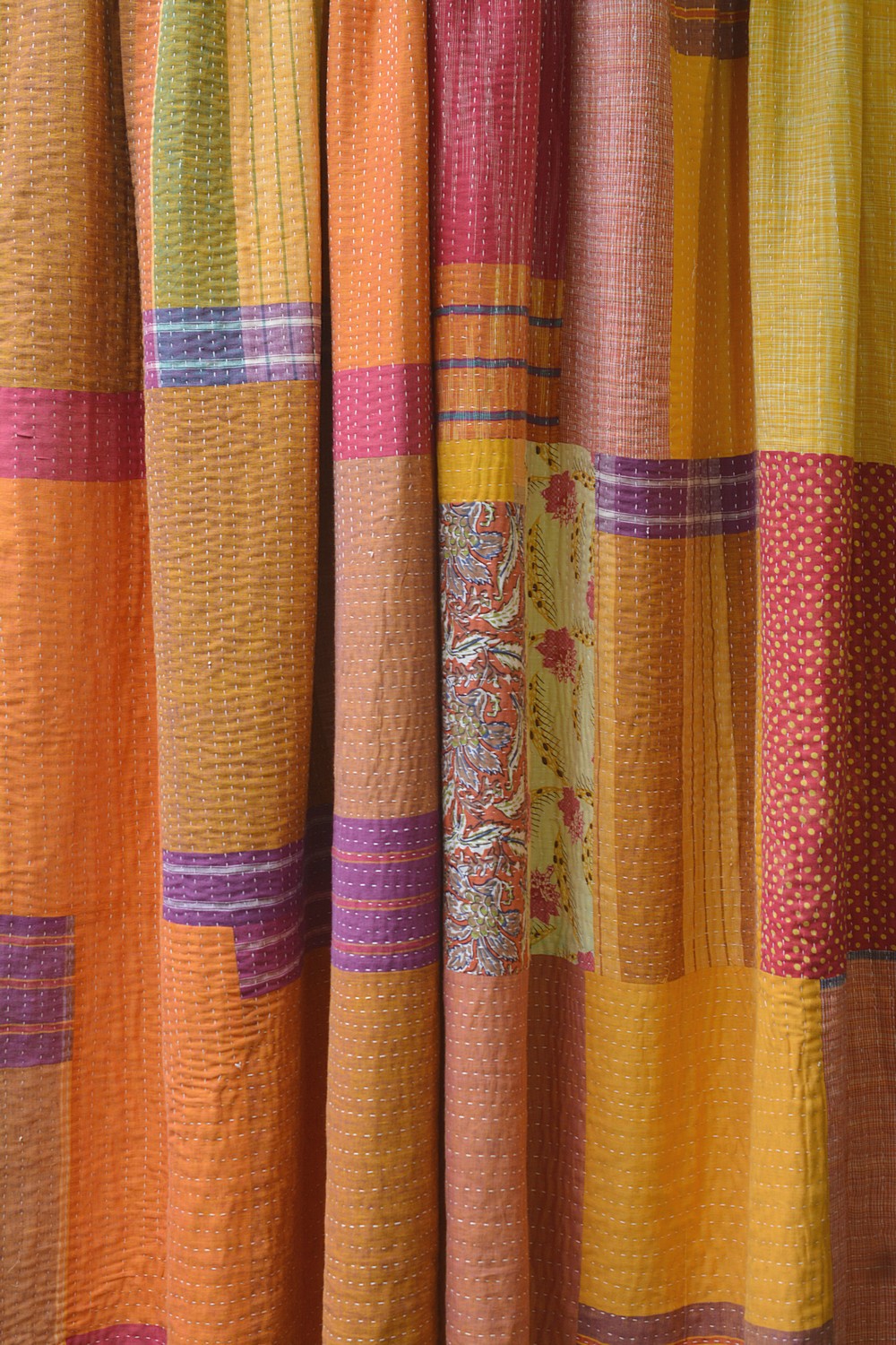 Hand-Quilted Khadi Bedspread | Layer | 90” x 110”