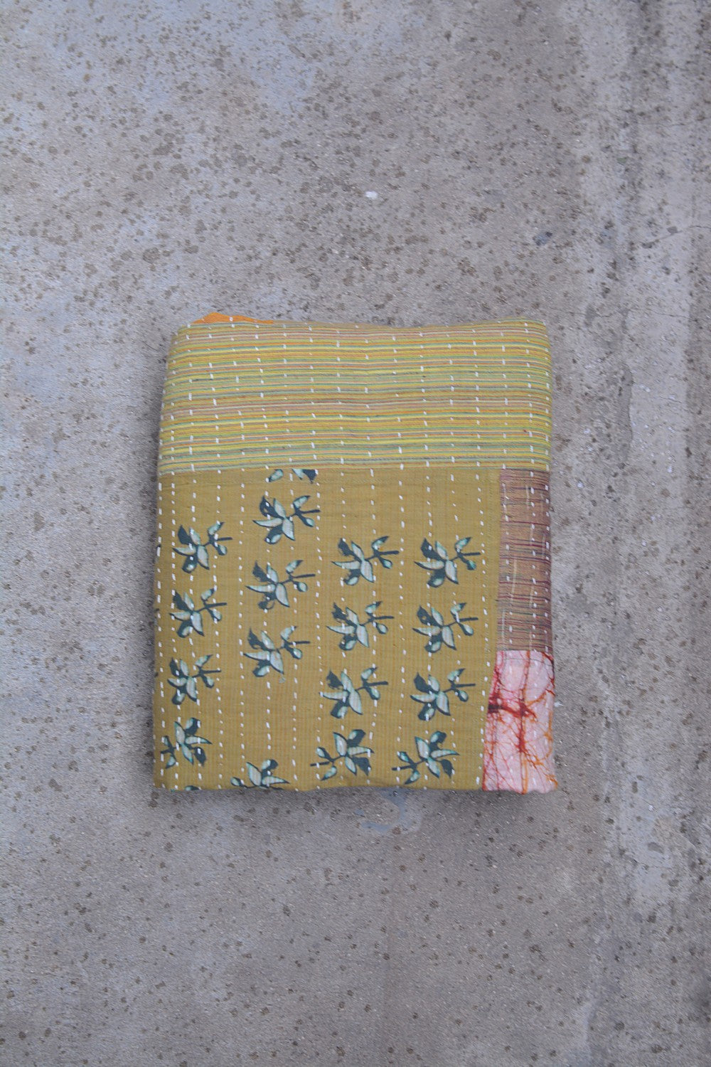 Hand-Quilted Khadi Bedspread | Layer | 63” x 88”