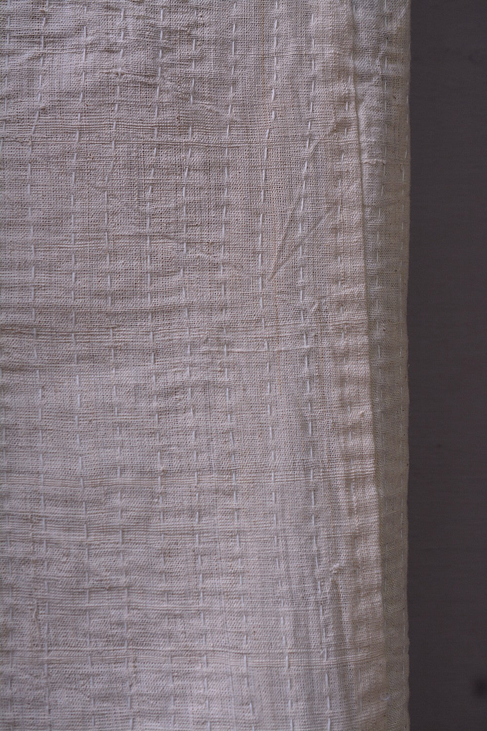 Hand-Quilted Khadi Bedspread | Gather | 60” x 98”
