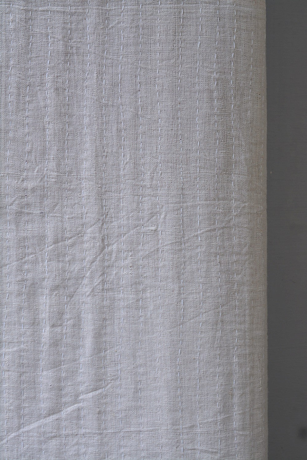 Hand-Quilted Khadi Bedspread | Stitch | 62” x 91”