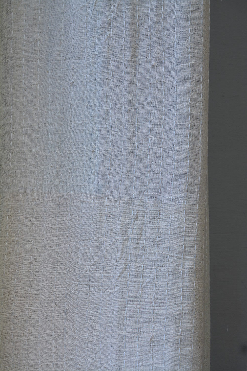 Hand-quilted Khadi Bedspread | Remnant | 91" x 110"