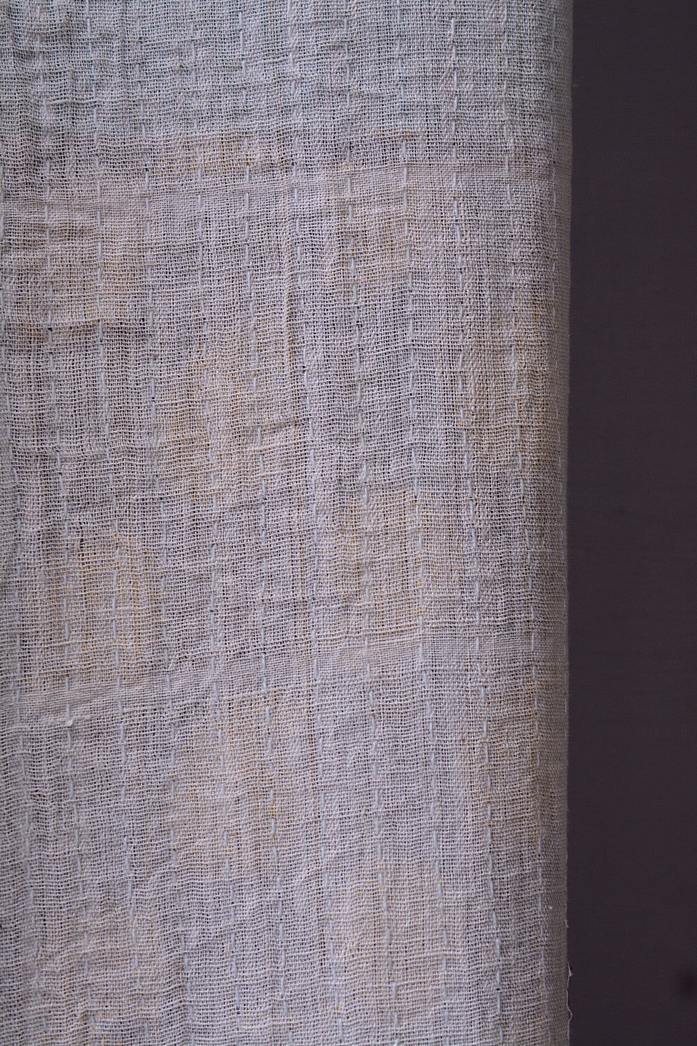 Hand-Quilted Khadi Bedspread | Pave | 62” x 99”