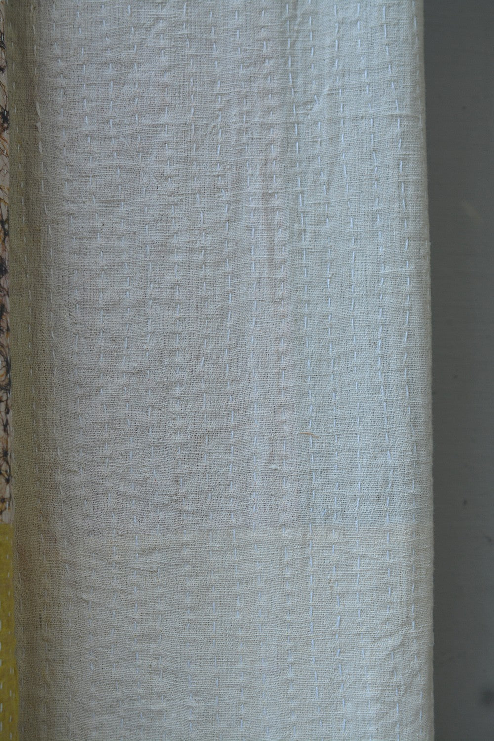 Hand-quilted Khadi Bedspread | Drift | 88" x 110"